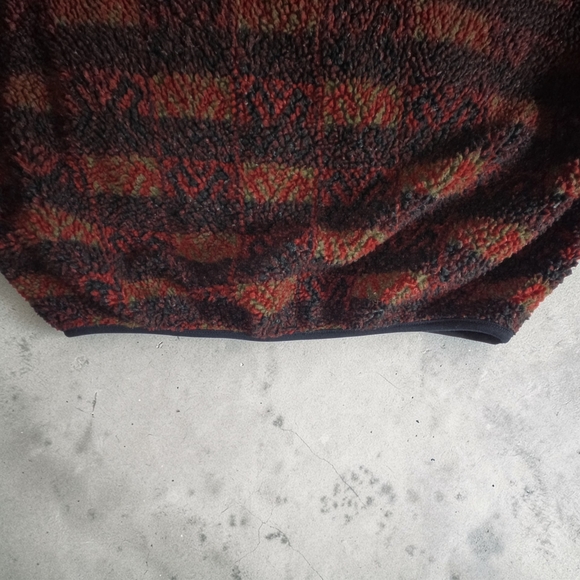 Vintage Obermeyer Patterned Fleece Pullover Aztec Tribal Snap Jacket Gorpcore - Picture 8 of 14